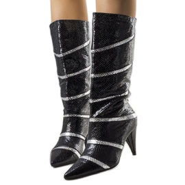 Botas isolantes Nevzo pretas e prateadas preto