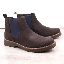 Botins de couro Filippo M PAW499B, marrom castanho