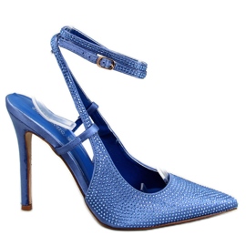 Bonnie Salto azul claro com brilhantes