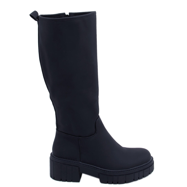 Botas femininas Grande Black preto