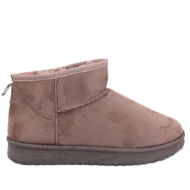 Botas curtas de neve Emus Leavev Khaki marrom
