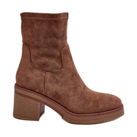 Botins femininos castanhos Argastis marrom