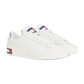 Sapatos Tommy Hilfiger Vulc Lealther Plat Lc M EN0EN02284YBL branco