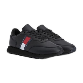 Sapatos Tommy Hilfiger Leather Runner Ess M EM0EM008980GK preto