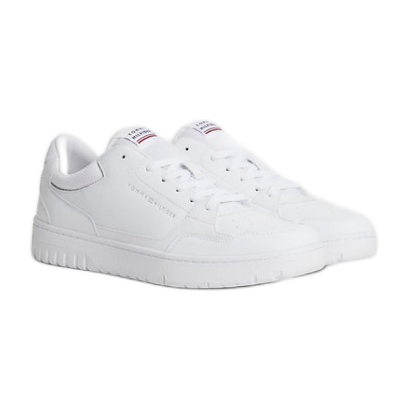 Sapatos Tommy Hilfiger Basket Core Leather M FM0FM04727YBS branco