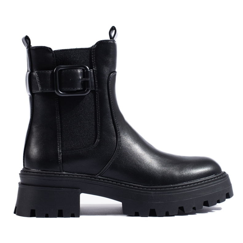 Botas Chelsea de cano alto Shelovet pretas preto