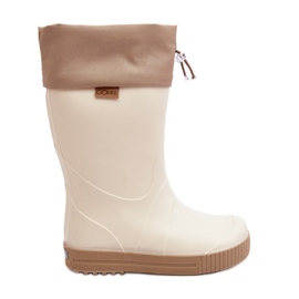 Lemigo Botas Wellington infantis Wave Gokids 983 com gola, bege Lemigo Botas Wellington infantis Wave Gokids 983 com gola, bege
