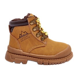 Botas infantis com isolamento Camel Walter marrom