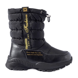 Botas de neve altas Taziano com isolamento preto