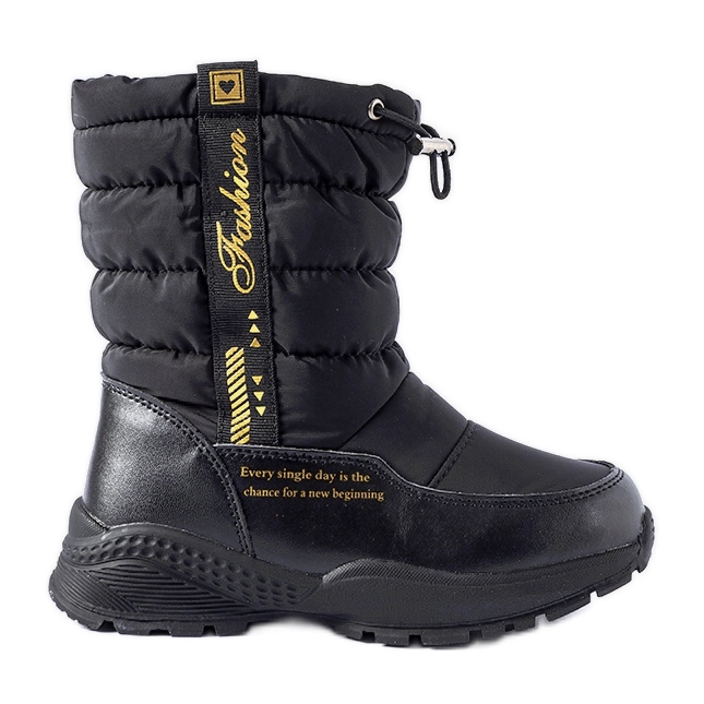 Botas de neve altas Taziano com isolamento preto