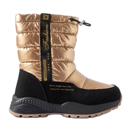 Evento Botas altas de neve com isolamento metálico Taziano dourado