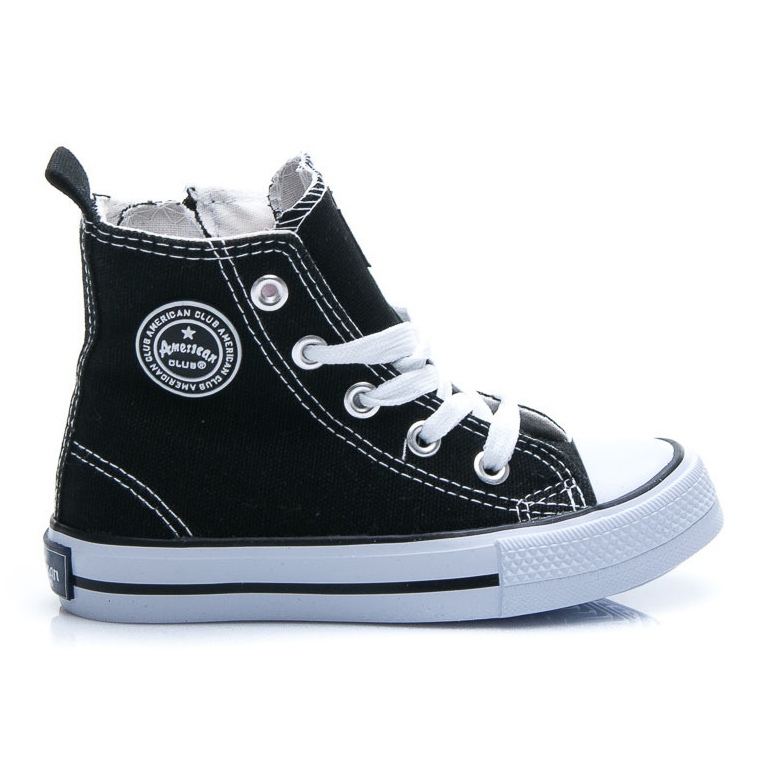 American Club Sapatilhas altas para menino preto