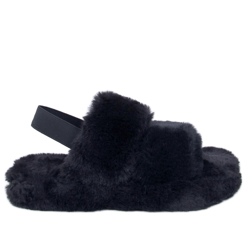 Chinelos femininos com elástico Rhodes Preto