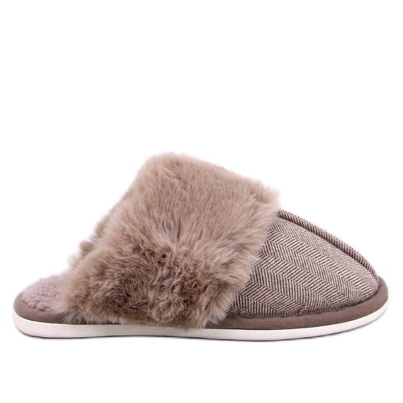 Chinelos masculinos em espinha de peixe Gregory Brown bege