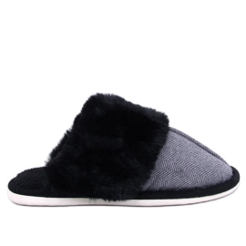 Chinelos masculinos em espinha de peixe Gregory Black preto