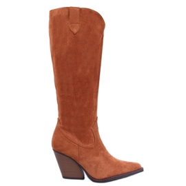 Botas de cowboy Russe Camel castanho