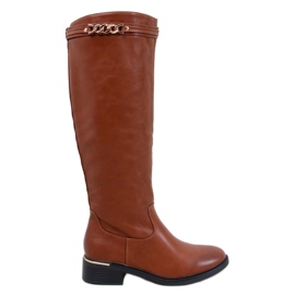 Botas femininas clássicas Forte Camel marrom