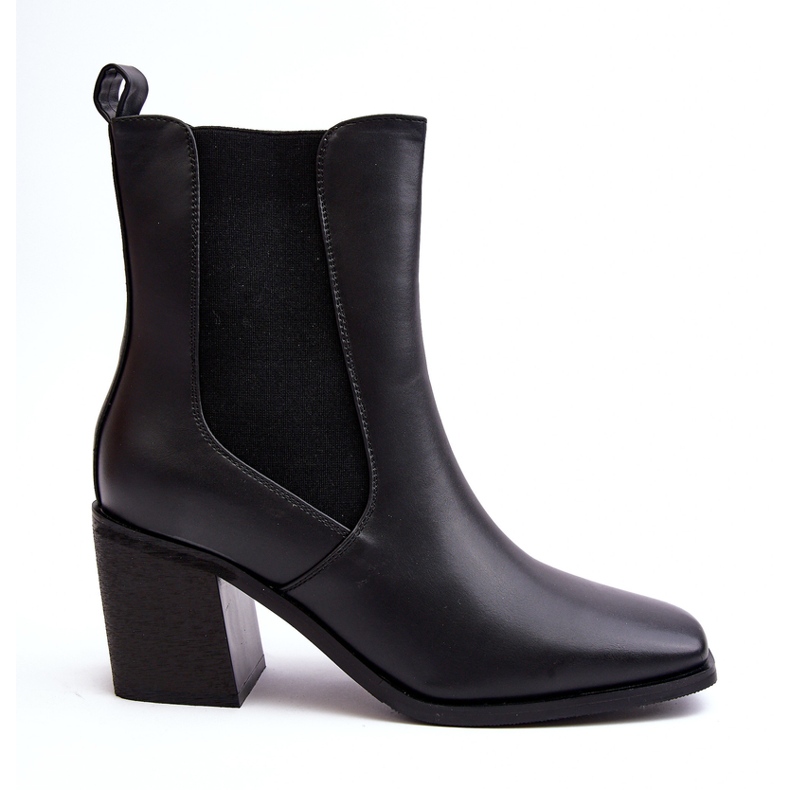 Botins femininos de salto alto, Creazza preto