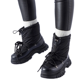 Botas de neve com isolamento preto Aubine