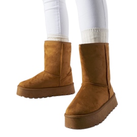 Botas de neve altas Summit castanhas marrom