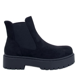 Villes Botas pretas com plataforma Chelsea preto