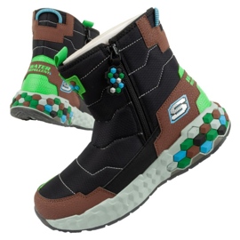Botas de neve Skechers Jr 402216L/BKBR marrom