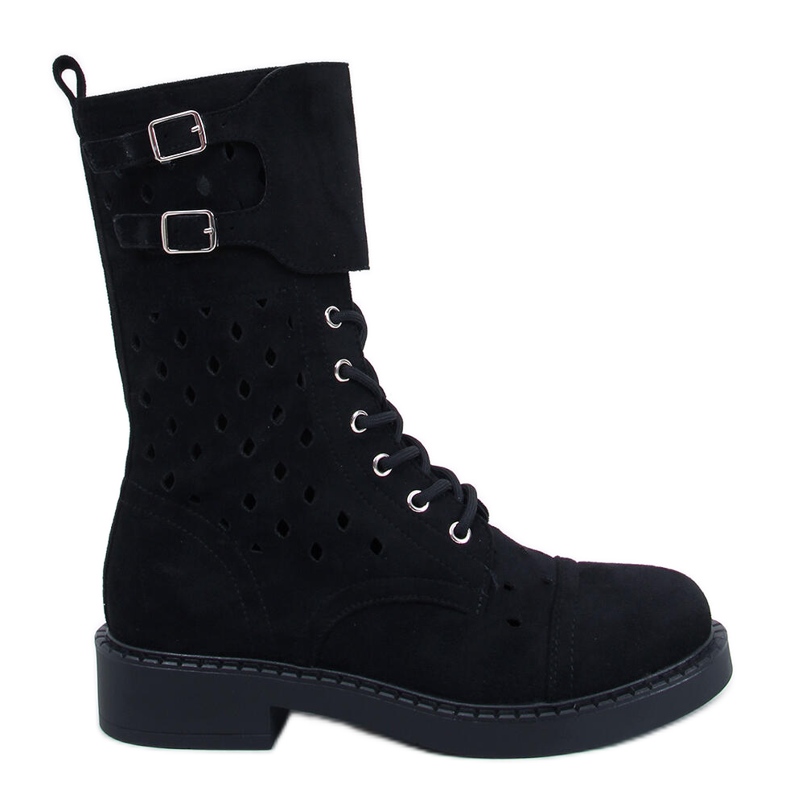 Bradys Botins pretos com aberturas