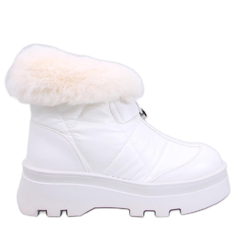 Tavaris Botas de neve brancas com pele branco