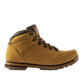 Sapatos de couro marrom Lee Cooper LCJ-20-01-012 castanho