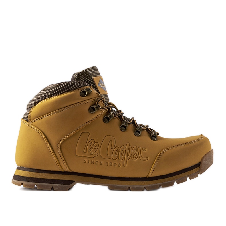 Sapatos de couro marrom Lee Cooper LCJ-20-01-012 castanho