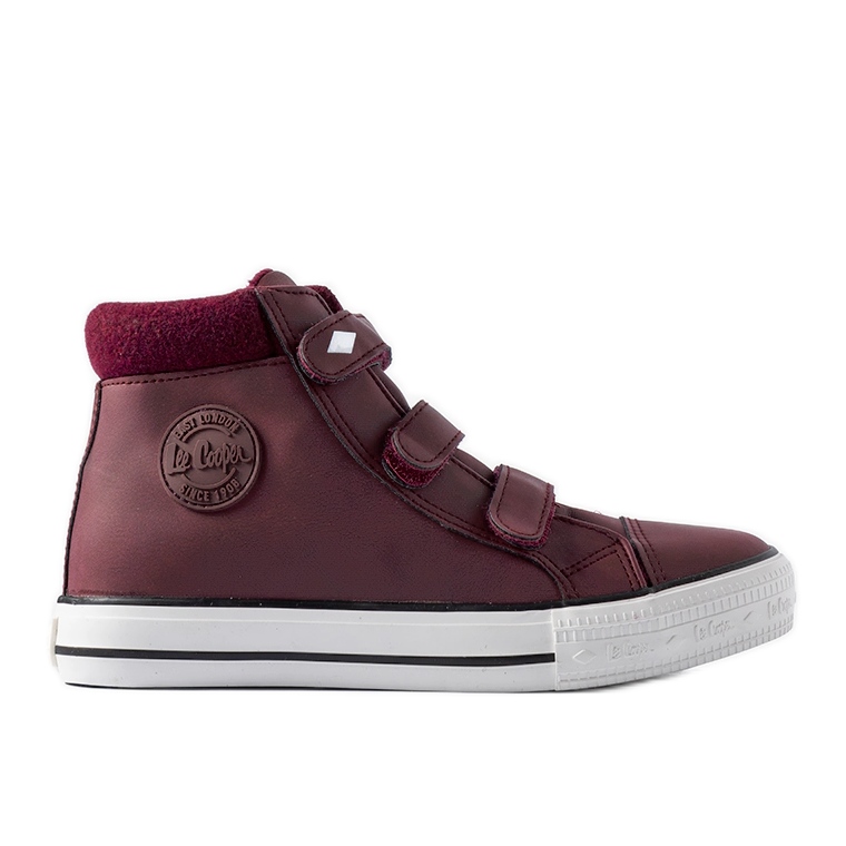 Tênis marrom Lee Cooper LCJ-21-31-0614K vermelho