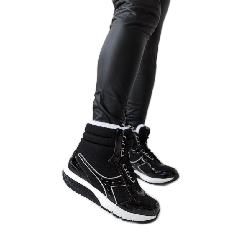 Botas esportivas de neve com isolamento Diadora pretas preto