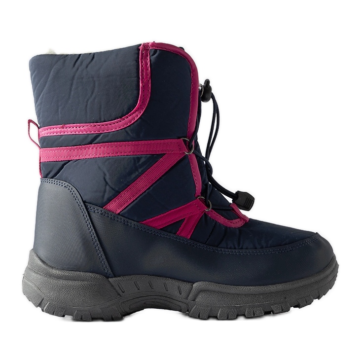 Botas de neve Lee Cooper LCJ-22-44-1364K azul marinho rosa