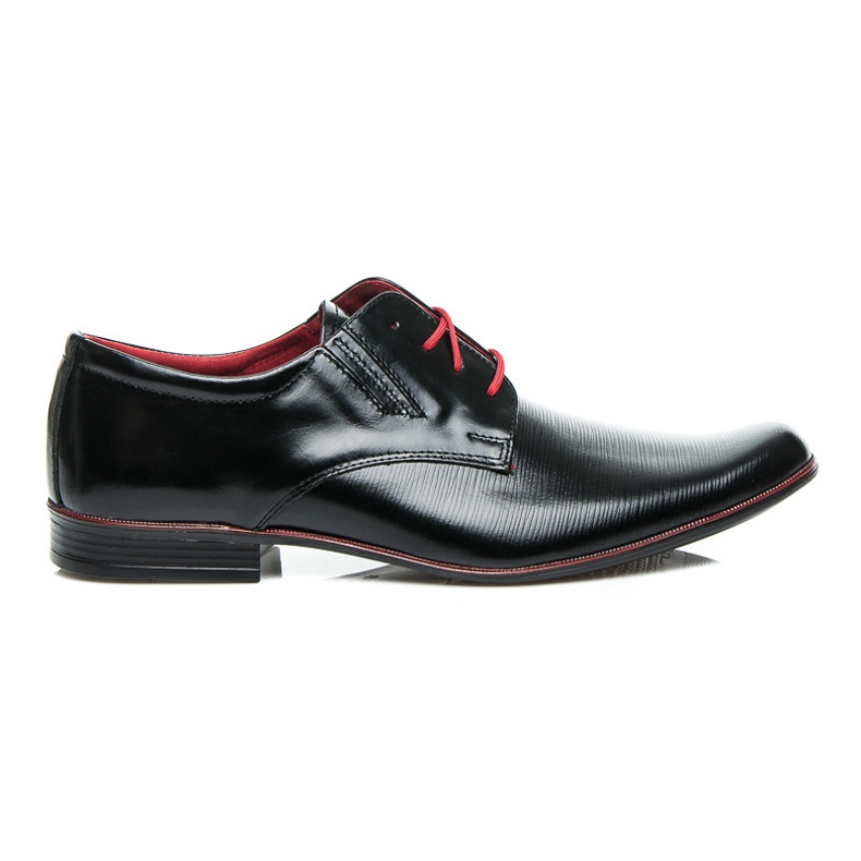 Lucca brogues de couro para homem preto