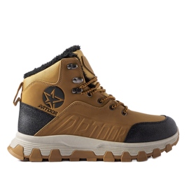 Sapatos de trekking masculinos com isolamento marrom da Nurra