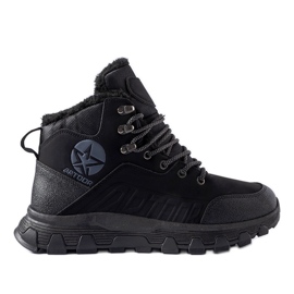 Sapatos de trekking Nurra masculinos pretos com isolamento