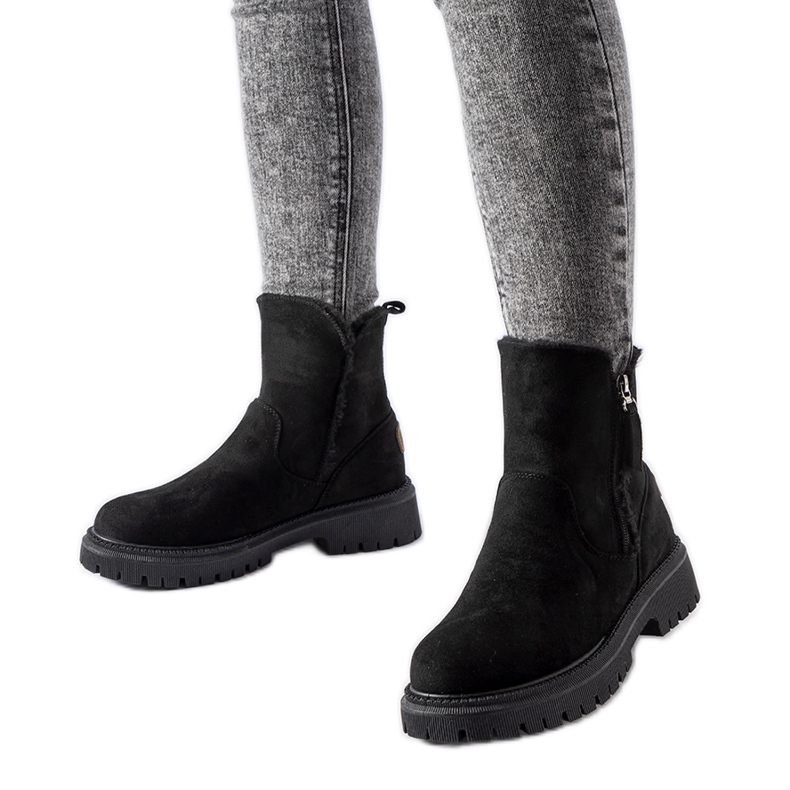 Botins clássicos Tesoriero com isolamento preto Botins clássicos Tesoriero com isolamento preto