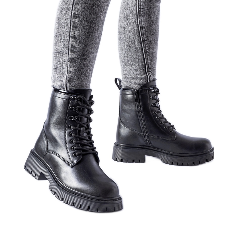 Botas isoladas Puyallup pretas preto