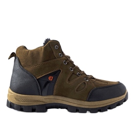 Botas marrons isoladas em trekking estilo Mer marrom
