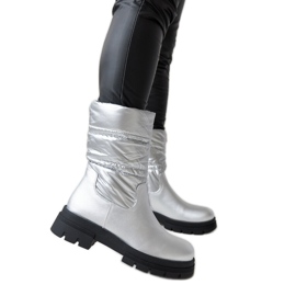 Botins com isolamento prateado e acolchoado Malvaro prata Botins com isolamento prateado e acolchoado Malvaro prata