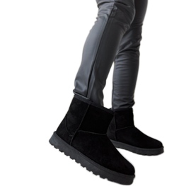 Botas de neve curtas com isolamento preto Menaggio