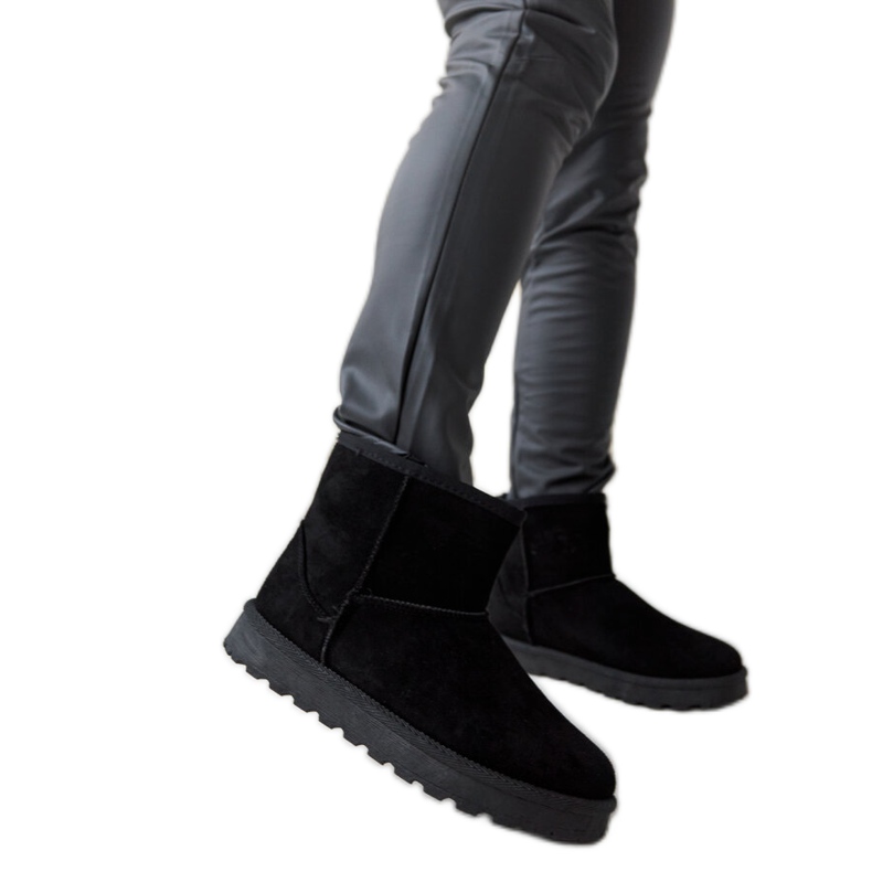 Botas de neve curtas com isolamento preto Menaggio