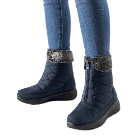 Botas de neve com cunha azul marinho da Brownton