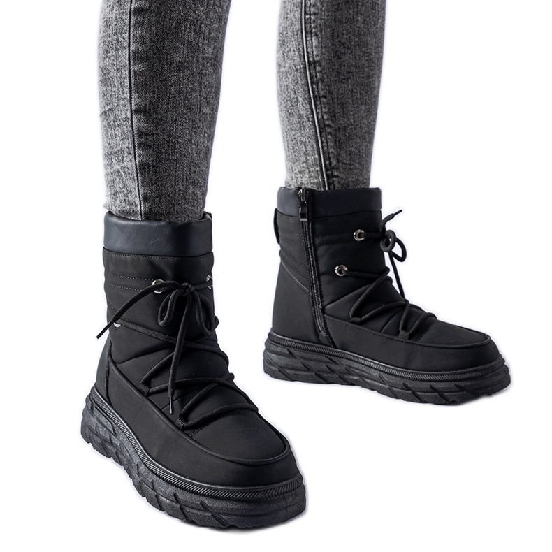 Botas de neve pretas com isolamento Jamison mate preto