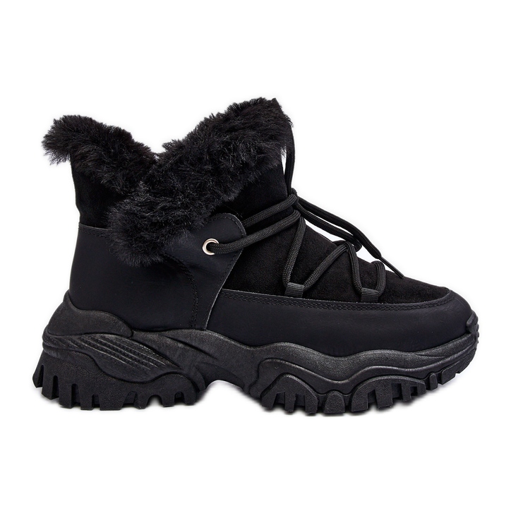 Botas femininas Trapper com pelo preto Cresandi Botas femininas Trapper com pelo preto Cresandi