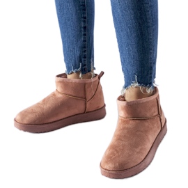 Botas de neve curtas com isolamento Guglielma rosa preto