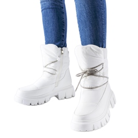 Botas de neve brancas com strass Pettenasco branco