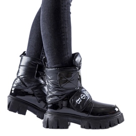 Botas de neve isoladas Reppert pretas preto