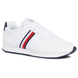 Sapatos Tommy Hilfiger Core Lo Runner Pu M FM0FM048340K9 branco
