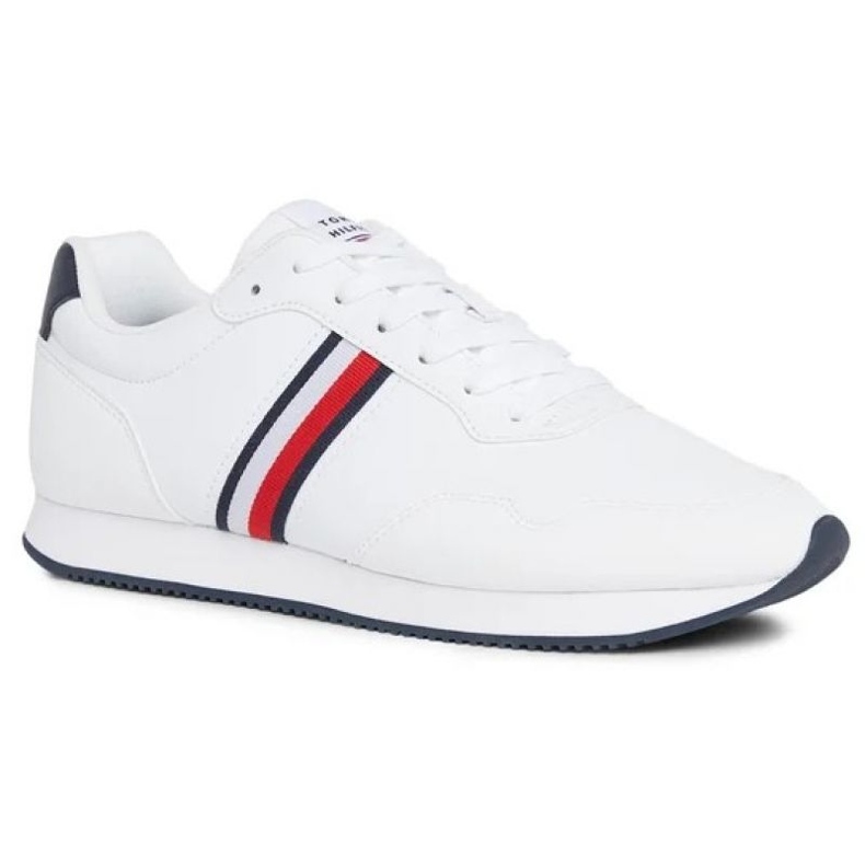 Sapatos Tommy Hilfiger Core Lo Runner Pu M FM0FM048340K9 branco